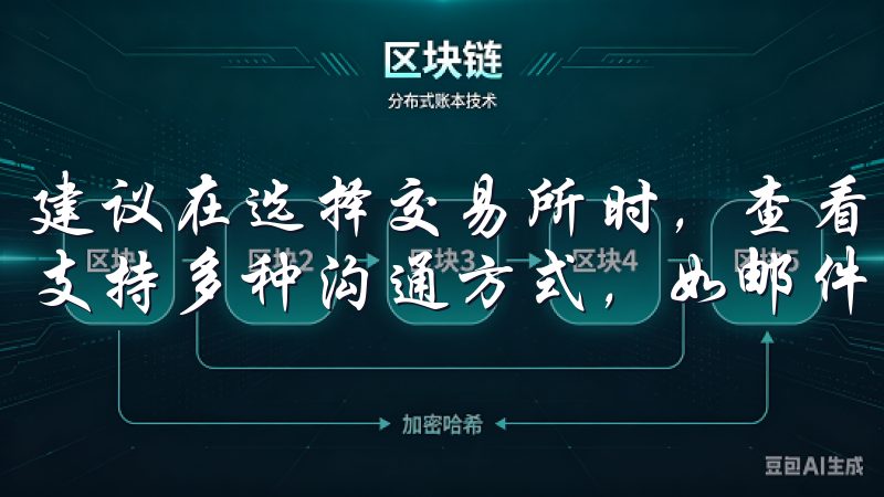 建议在选择交易所时，查看平台是否提供24小时在线客服，并支持多种沟通方式，如邮件、社交媒体和实时聊天等。