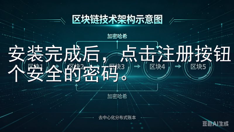 安装完成后，点击注册按钮，输入你的手机号码或邮箱，设置一个安全的密码。