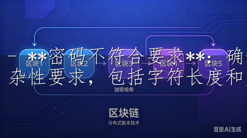 - **密码不符合要求**：确保你设定的密码符合平台的复杂性要求，包括字符长度和类型。