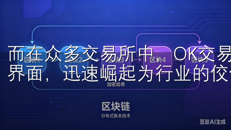 而在众多交易所中，OK交易所凭借其强大的功能和用户友好的界面，迅速崛起为行业的佼佼者。