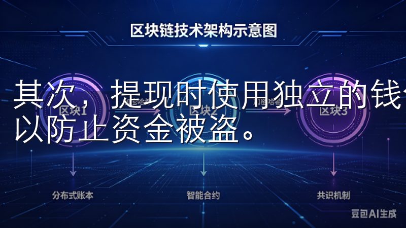 其次，提现时使用独立的钱包地址，而不是共享或公开的地址，以防止资金被盗。