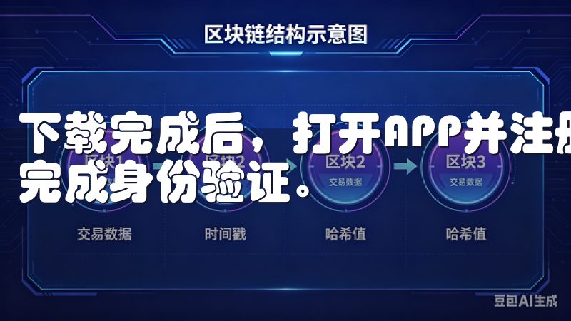 下载完成后，打开APP并注册一个新账户，填写必要的信息并完成身份验证。