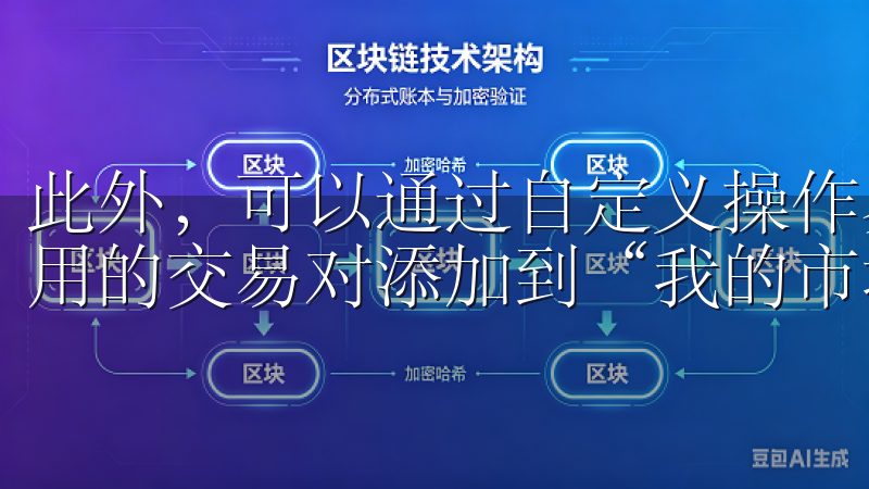此外，可以通过自定义操作界面来符合个人使用习惯，例如将常用的交易对添加到“我的市场”中，让你能更快捷地进行交易。