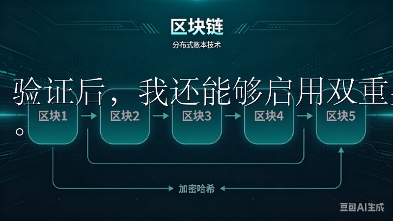 验证后，我还能够启用双重身份验证，进一步保障我的账户安全。