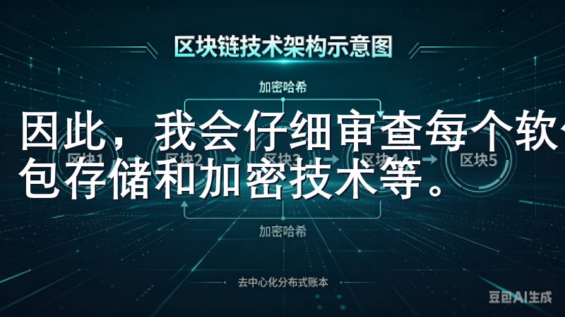 因此，我会仔细审查每个软件的安全措施，包括双重认证、冷钱包存储和加密技术等。