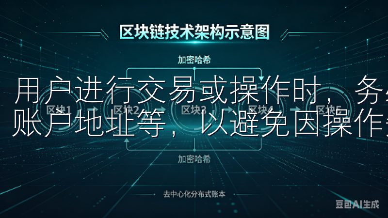 用户进行交易或操作时，务必仔细核对每一项信息，包括金额、账户地址等，以避免因操作失误而造成资金损失。