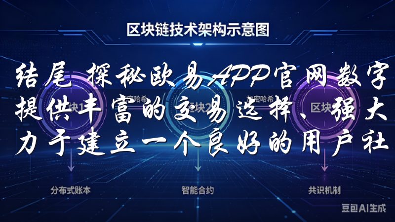 结尾 探秘欧易APP官网数字资产交易新选择，这个平台不仅提供丰富的交易选择、强大的安全保障和优秀的用户体验，还致力于建立一个良好的用户社区。