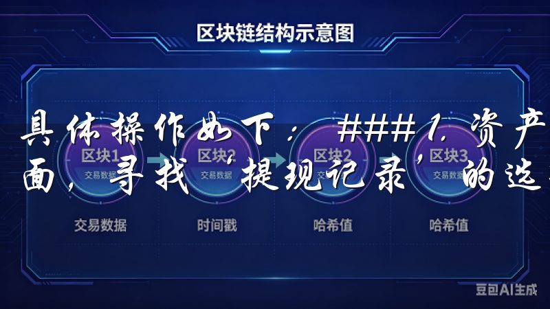 具体操作如下： ### 1. 资产管理页面 在资产管理页面，寻找‘提现记录’的选项。