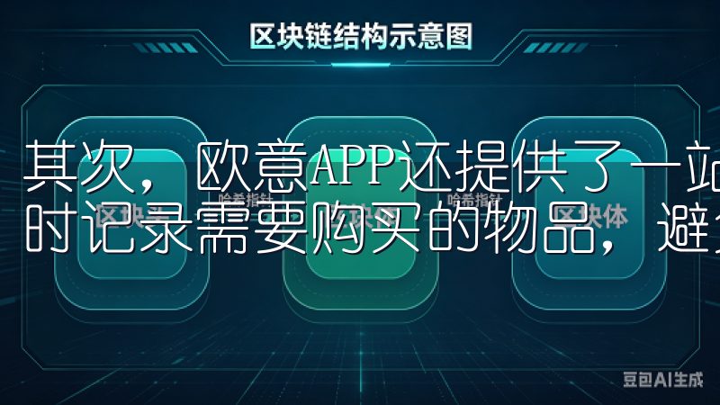 其次，欧意APP还提供了一站式的购物清单功能，我们可以随时记录需要购买的物品，避免遗漏。