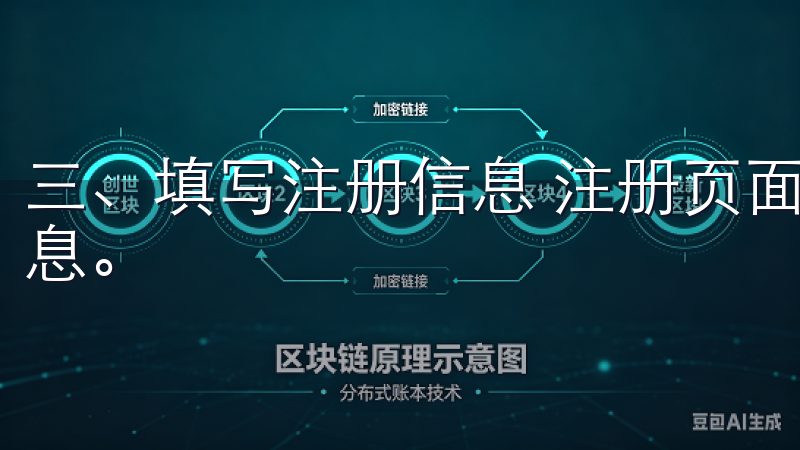 三、填写注册信息 注册页面中，你需要填写各项必要的注册信息。