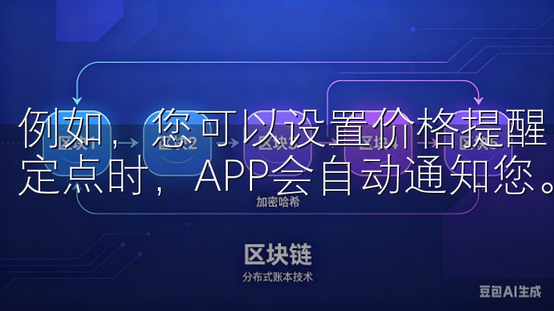 例如，您可以设置价格提醒，当某个数字货币的价格达到您的设定点时，APP会自动通知您。