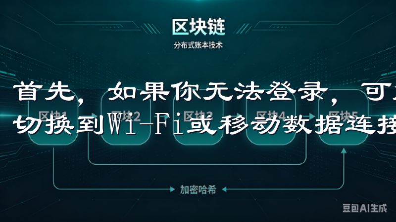 首先，如果你无法登录，可能是因为你的网络连接不稳定，尝试切换到Wi-Fi或移动数据连接。