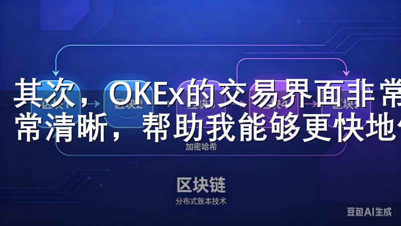 其次，OKEx的交易界面非常直观，各种数据和图表的展示非常清晰，帮助我能够更快地做出交易决策。