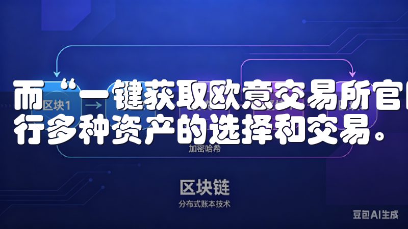 而“一键获取欧意交易所官网下载安全可靠”，我可以便捷地进行多种资产的选择和交易。