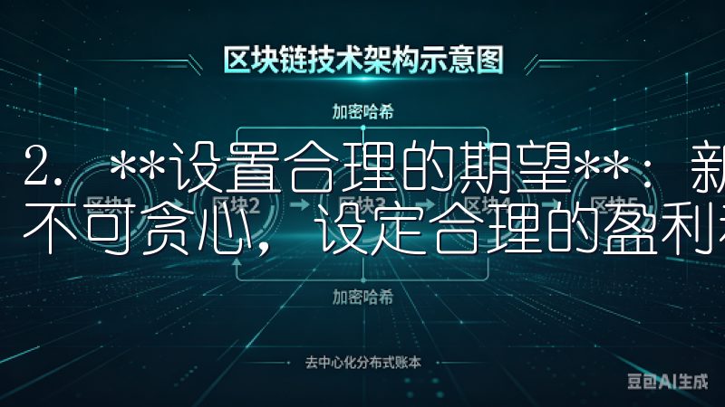 2. **设置合理的期望**：新手需要明白，交易有风险，不可贪心，设定合理的盈利和亏损目标。