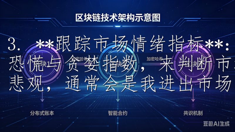 3. **跟踪市场情绪指标**：我会使用一些情绪指标，如恐慌与贪婪指数，来判断市场的整体情绪，如果情绪过于乐观或悲观，通常会是我进出市场的好时机。