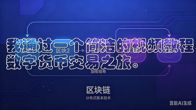 我通过一个简洁的视频教程，帮助大家轻松完成注册过程，开启数字货币交易之旅。