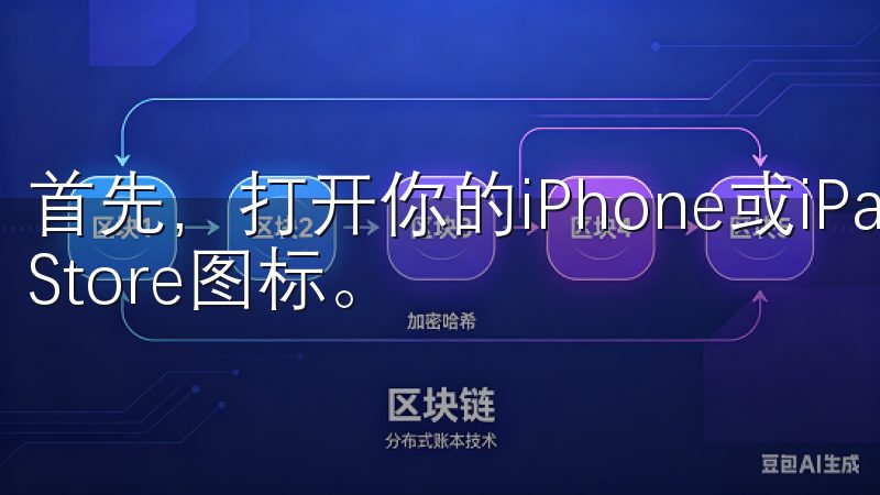 首先，打开你的iPhone或iPad，找到并点击App Store图标。