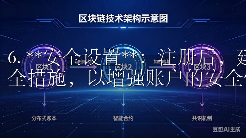 6. **安全设置**：注册后，建议启用双重验证和其他安全措施，以增强账户的安全性。