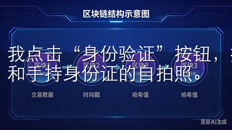 我点击“身份验证”按钮，按照提示上传我的身份证正反面照片和手持身份证的自拍照。