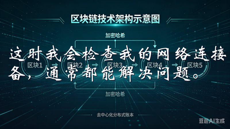 这时我会检查我的网络连接，尝试使用不同的网络或重启我的设备，通常都能解决问题。