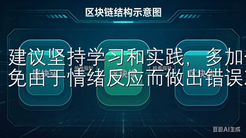 建议坚持学习和实践，多加分析市场趋势，并保持情绪稳定，避免由于情绪反应而做出错误决策。