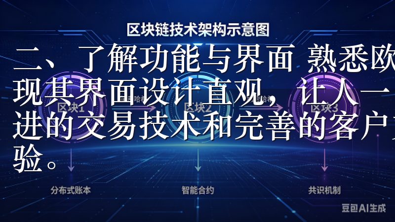 二、了解功能与界面 熟悉欧易交易所APP的功能后，你会发现其界面设计直观，让人一目了然我们支持多种交易对，拥有先进的交易技术和完善的客户支持，为全球用户提供优质的交易体验。