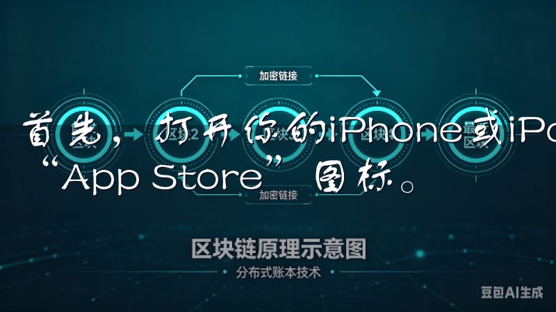 首先，打开你的iPhone或iPad，找到并点击屏幕上的“App Store”图标。