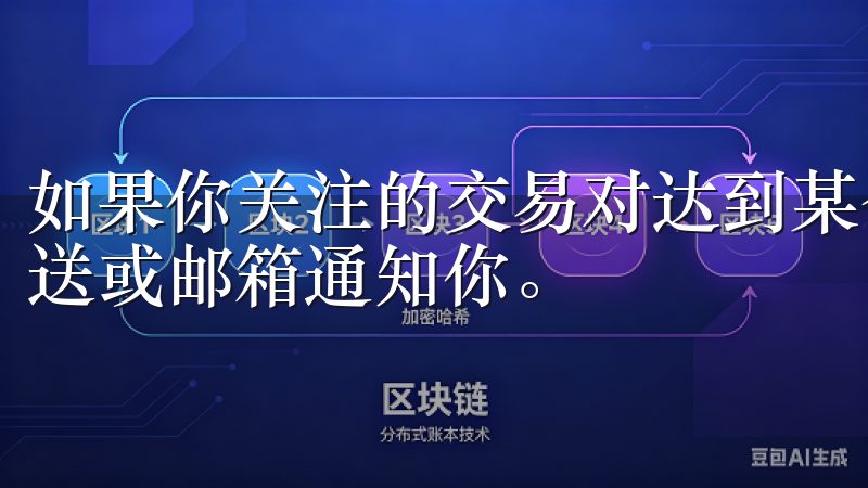 如果你关注的交易对达到某个特定价格,系统将会通过APP推送或邮箱通知你。