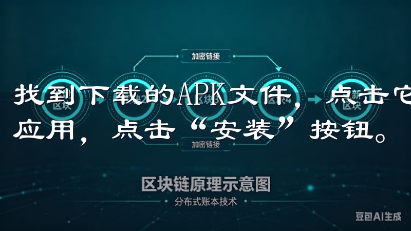 找到下载的APK文件，点击它，系统会提示你是否要安装这个应用，点击“安装”按钮。