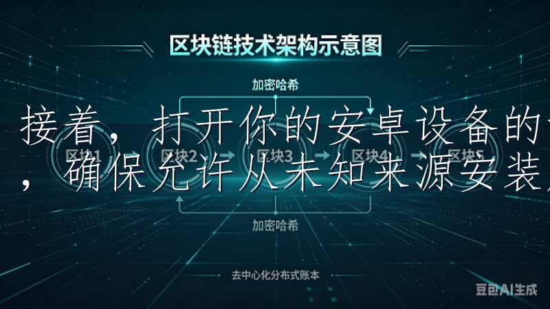 接着，打开你的安卓设备的设置，找到“安全”或“隐私”选项，确保允许从未知来源安装应用。
