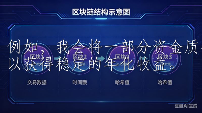例如，我会将一部分资金质押在稳定币staking产品中，以获得稳定的年化收益。