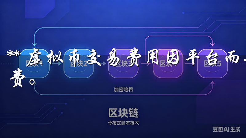 ** 虚拟币交易费用因平台而异,一般包括手续费和网络手续费。