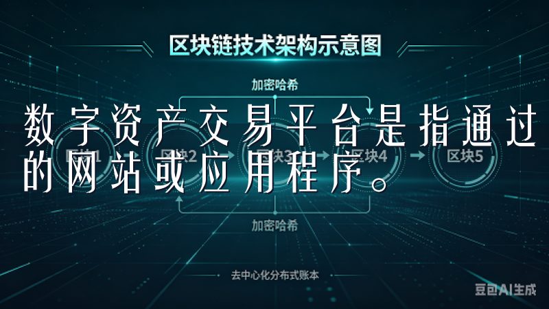 数字资产交易平台是指通过互联网为用户提供数字货币交易服务的网站或应用程序。