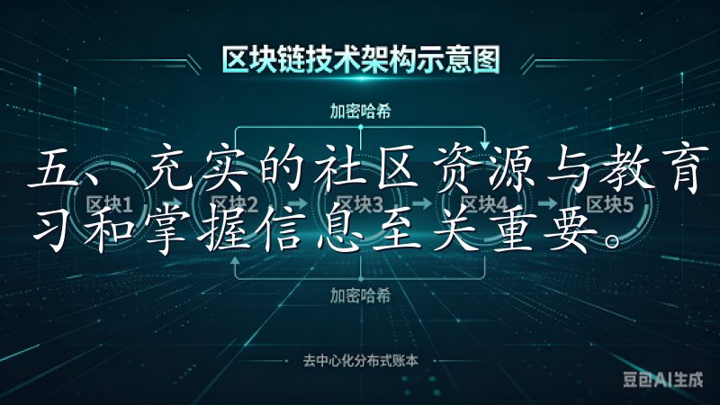 五、充实的社区资源与教育支持 数字货币市场中立足，持续学习和掌握信息至关重要。