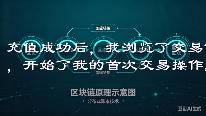充值成功后，我浏览了交易市场，选择了一个我感兴趣的交易对，开始了我的首次交易操作。
