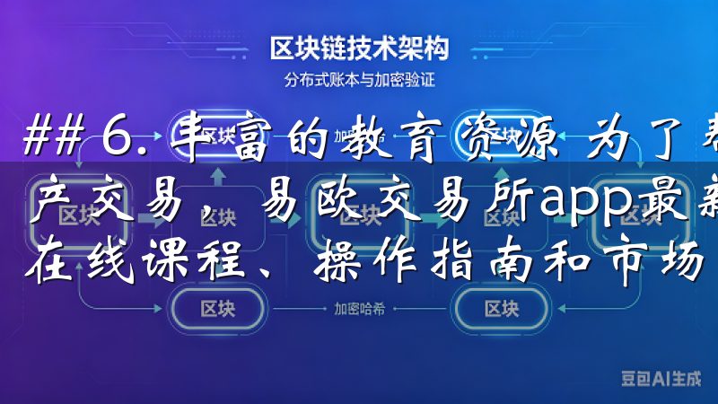## 6. 丰富的教育资源 为了帮助用户更好地参与数字资产交易，易欧交易所app最新版提供了丰富的教育资源，包括在线课程、操作指南和市场分析等。