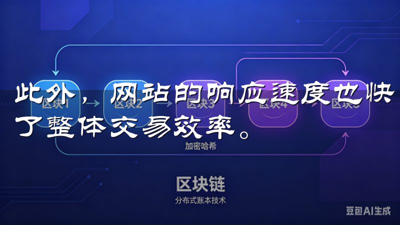 此外，网站的响应速度也快，大大缩短了用户的等待时间，提高了整体交易效率。