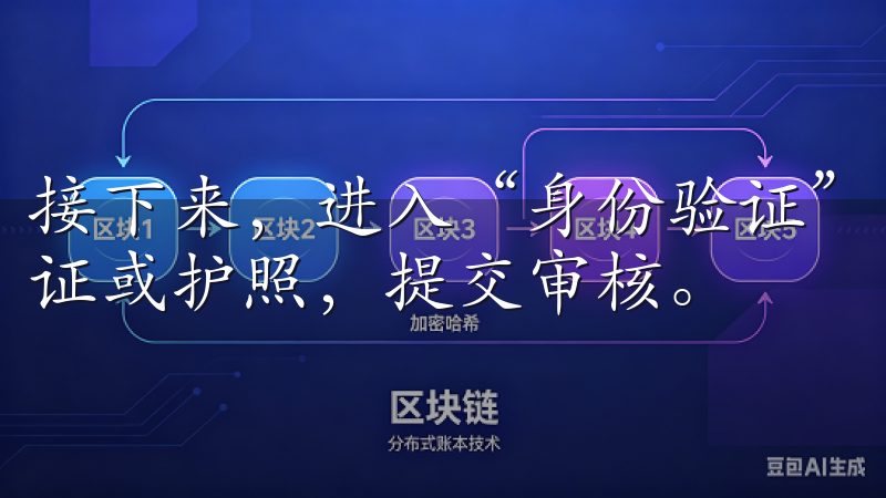 接下来，进入“身份验证”页面，上传有效的身份证件，如身份证或护照，提交审核。