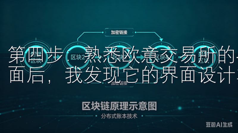 第四步：熟悉欧意交易所的界面和功能 进入欧意交易所的主界面后，我发现它的界面设计非常直观，各种功能都一目了然。