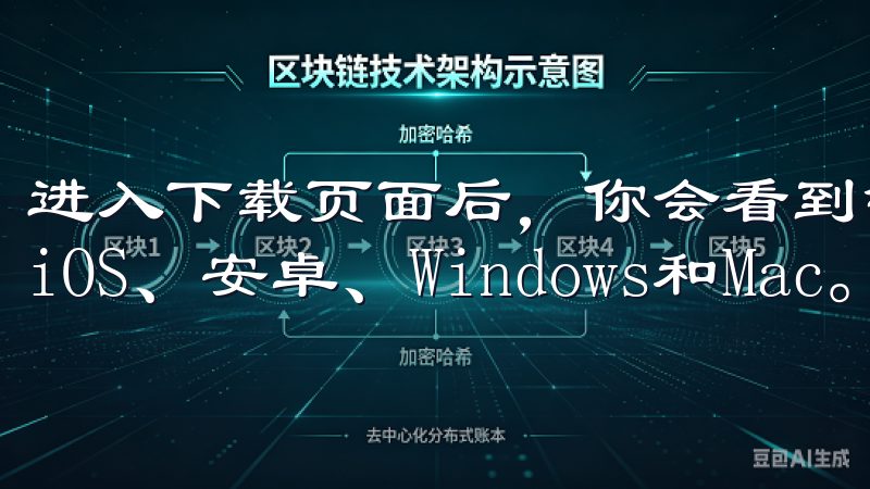 进入下载页面后，你会看到针对不同操作系统的下载选项，包括iOS、安卓、Windows和Mac。