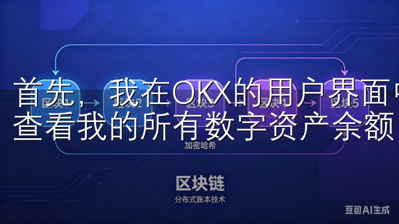 首先，我在OKX的用户界面中找到了“资产”选项，这里可以查看我的所有数字资产余额。