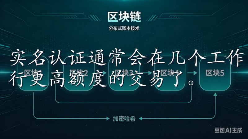 实名认证通常会在几个工作日内完成，认证通过后，你就可以进行更高额度的交易了。