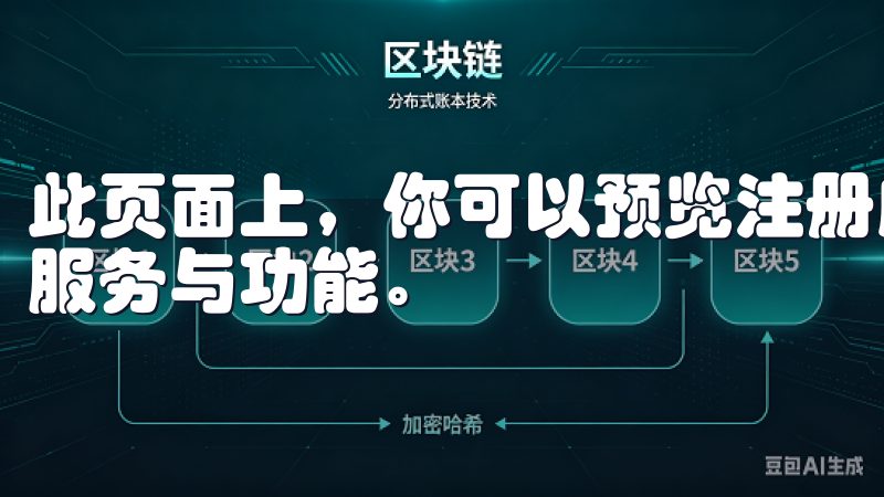 此页面上，你可以预览注册所需的信息，以及平台所提供的相关服务与功能。