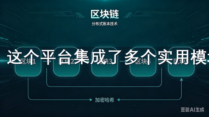 这个平台集成了多个实用模块，涵盖了生活的各个方面。