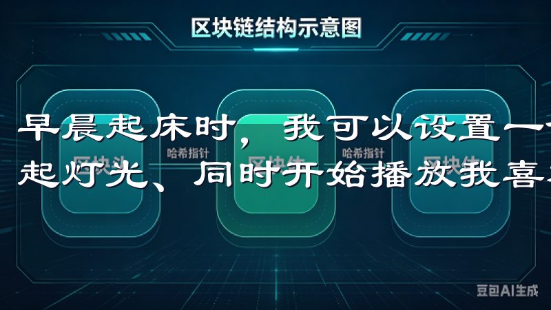 早晨起床时，我可以设置一个“晨起模式”，打开窗帘、逐渐亮起灯光、同时开始播放我喜欢的音乐。