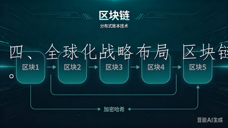 四、全球化战略布局 区块链技术的普及，全球市场也不断扩大。