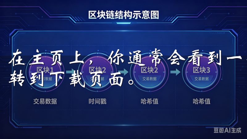 在主页上，你通常会看到一个醒目的“下载”按钮，点击它会跳转到下载页面。