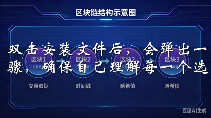 双击安装文件后，会弹出一个安装向导，我会仔细阅读每一个步骤，确保自己理解每一个选项。