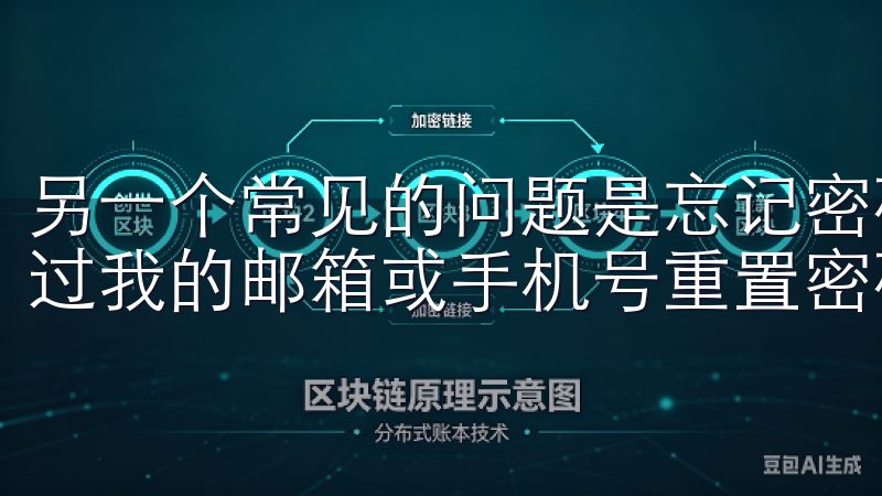 另一个常见的问题是忘记密码，这时我会使用忘记密码功能，通过我的邮箱或手机号重置密码。